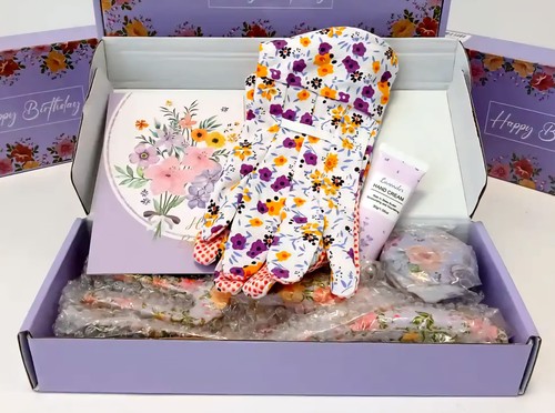 Floral gardening gift set - floral,