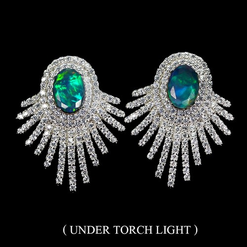 925 sterling silver - silver, earrings