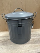 Garden Trading Outdoor Compost Bucket With Locks H30 X Dia 27cm Charcoal RRP45