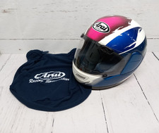 1985 Arai FV Motorcycle Helmet Size XS Vintage Pink & Blue BS6658 - Used