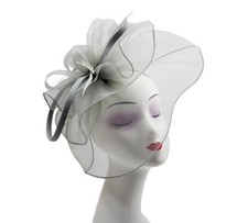 LARGE Feather Flower Hair Hat