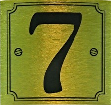 Gold Numbers Easy Peel & Stick