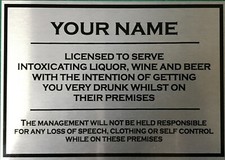 Custom Licensed Liquor Pub Bar