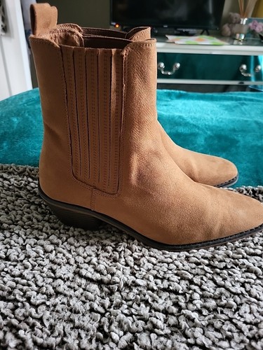 Ladies faux suede ankle - faux,