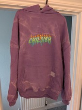 Childish Hoodie Size Large Mens Purple Green Robs Motors Oversized TGF