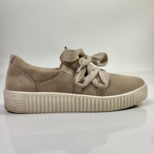Gabor Soft Nubuk suede Leather Big Lace Sneaker Comfort Platform Shoes W Sz 6 US