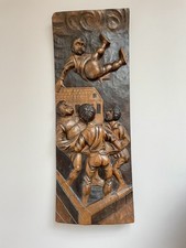 Carved Wooden Panel Hi Relief