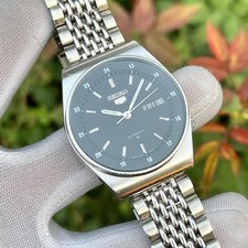 Vintage Seiko 5 Automatic Railway Time Original Japan Men's Watch 6309-6020