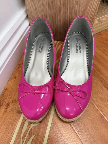 Size bright hot pink patent - 6, hot-pink