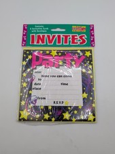 Party Invites 6pk Brand New