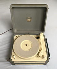 Vintage HMV Portable Record Player Turntable for Spares or Repair