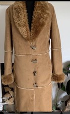 Vintage Zara Coat Faux Suede Sheepskin Jacket Penny Lane  very Free People