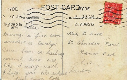 Genealogy postcard family - postcard,