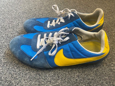 vintage Nike mens blue & yellow Trainers 2007  model 314261-471  UK 7  Deadstock