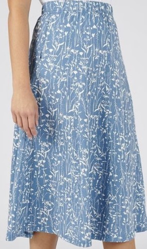 Blue color ladies skirt with - blue,