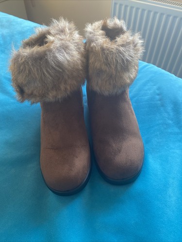 Brown cotton traders boots - cotton,