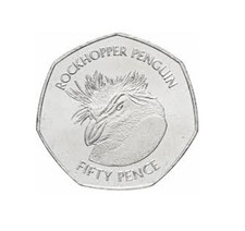 2021 Falkland Islands Rockhopper Penguin 50p Coin Fifty Pence