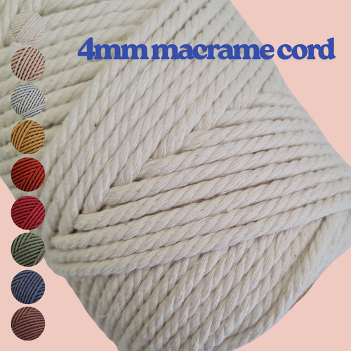 4mm macrame cotton cord - macrame,
