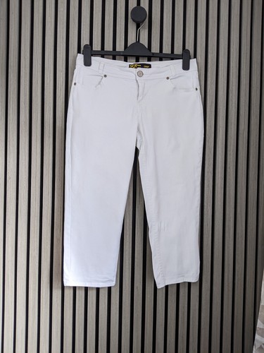 White cropped jeans - jeans, size