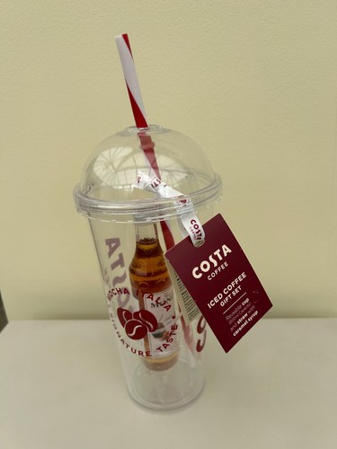 Costa coffee iced cup - coffee,