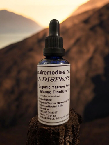 Organic yarrow herb - organic, tincture