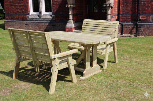 Wooden patio set garden table - set,,