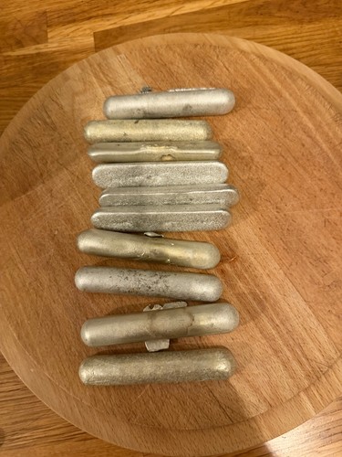 1kg scrap pewter bars - pewter,