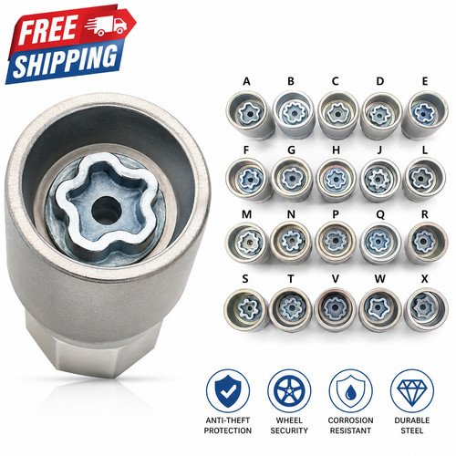 Audi locking wheel nut - nut, key