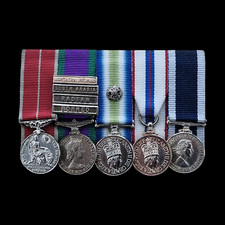British Miniature Medal Group BEM Borneo Radfan South Atlantic Royal Navy LSGC