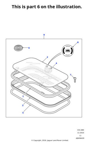 Land rover genuine seal sun - genuine,