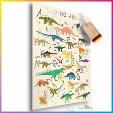 Dinosaur ABC Learning Poster