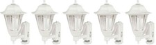 5 x ASD CL/WK100P Coach Lanterns with Security PIR Sensor - White