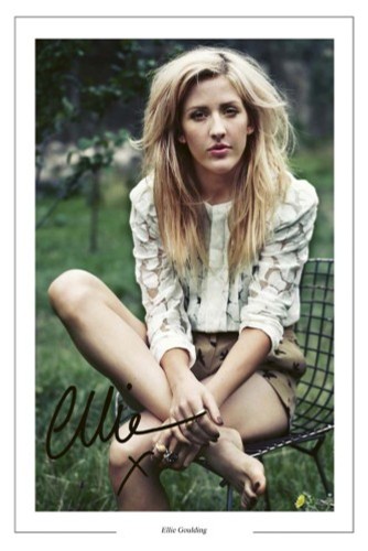 Ellie goulding signed photo - signed,