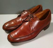 Loake Bros Dawlish Chestnut Brown Leather Derby shoes - Size 7 UK - Made England