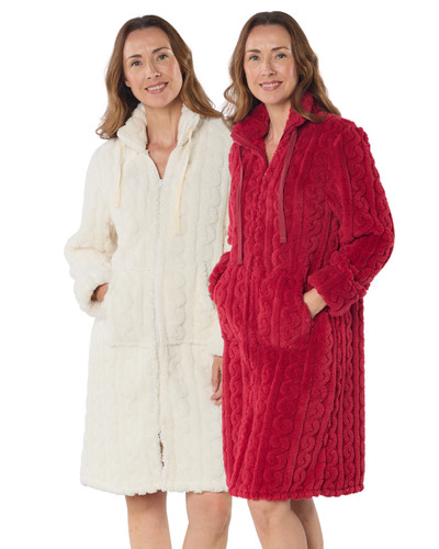 Womens cable knit - knit, zip