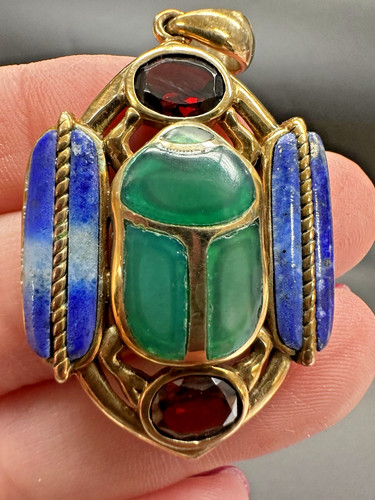 Egyptian revival scarab beetle - egyptian,