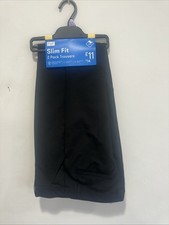F&f Slim Fit Black School