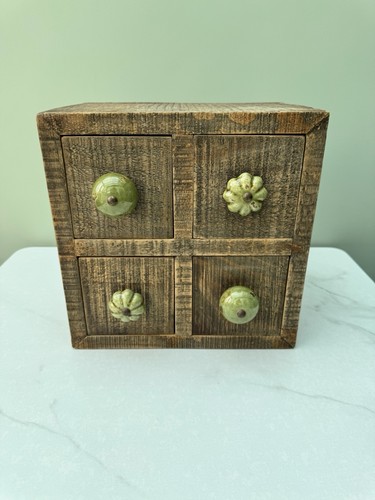 Rustic wooden drawer mini - wooden, 4-drawer