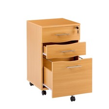 Mobile 3 Drawer Filing Cabinet