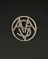 SAS Masonic Solid 800 Silver Pin Badge, Brooch