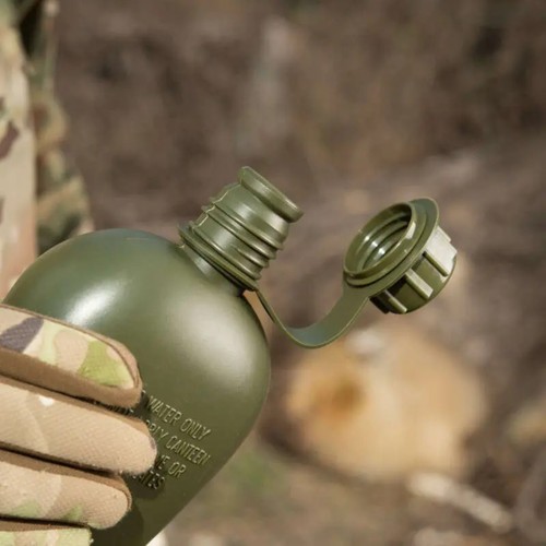 Military water bottle plastic - bottle,