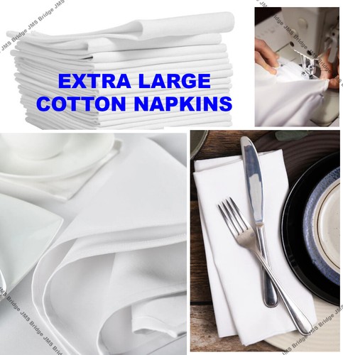 100 white cotton - x, napkin