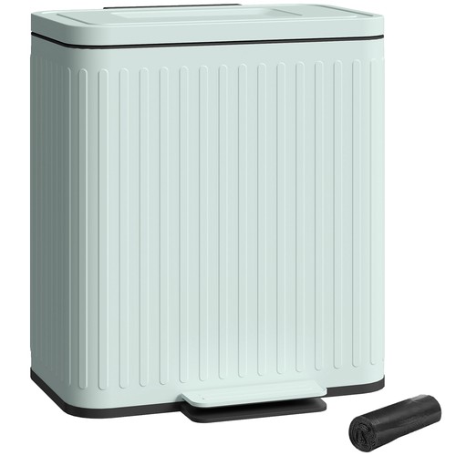 Homcom 20l double rubbish - 2, x