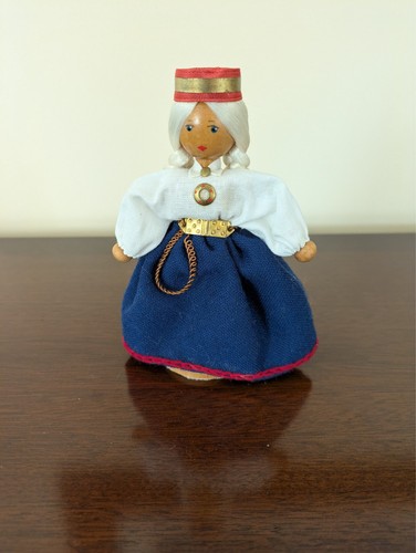 Dailrade doll wooden peg girl - wooden,