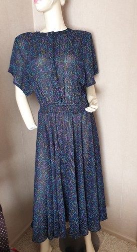 Vintage 1980s sheer - , dress