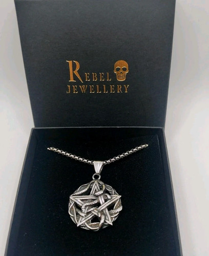 Pentangle snake mens - , necklace