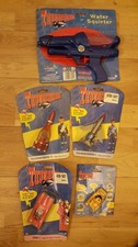 carlton thunderbirds soundtech 1 & 3 rocket, fab 1 carded  tb4 vehicle toy lot +