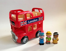 ELC Happyland Red London  Double Decker Bus ( Working Sounds) figures