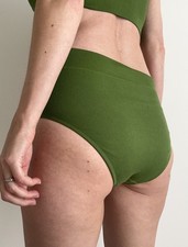 Belle You High-rise bathing briefs Juicy Palm green M/L Bikini Bottoms Swimwear