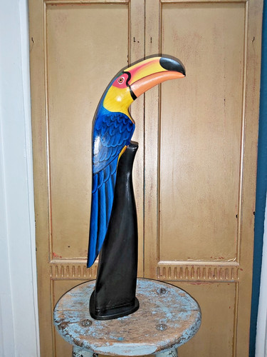 Hand carved wooden painted - hand,